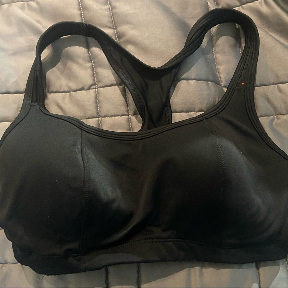 New Joe Fresh Black Racerback Sports Bra